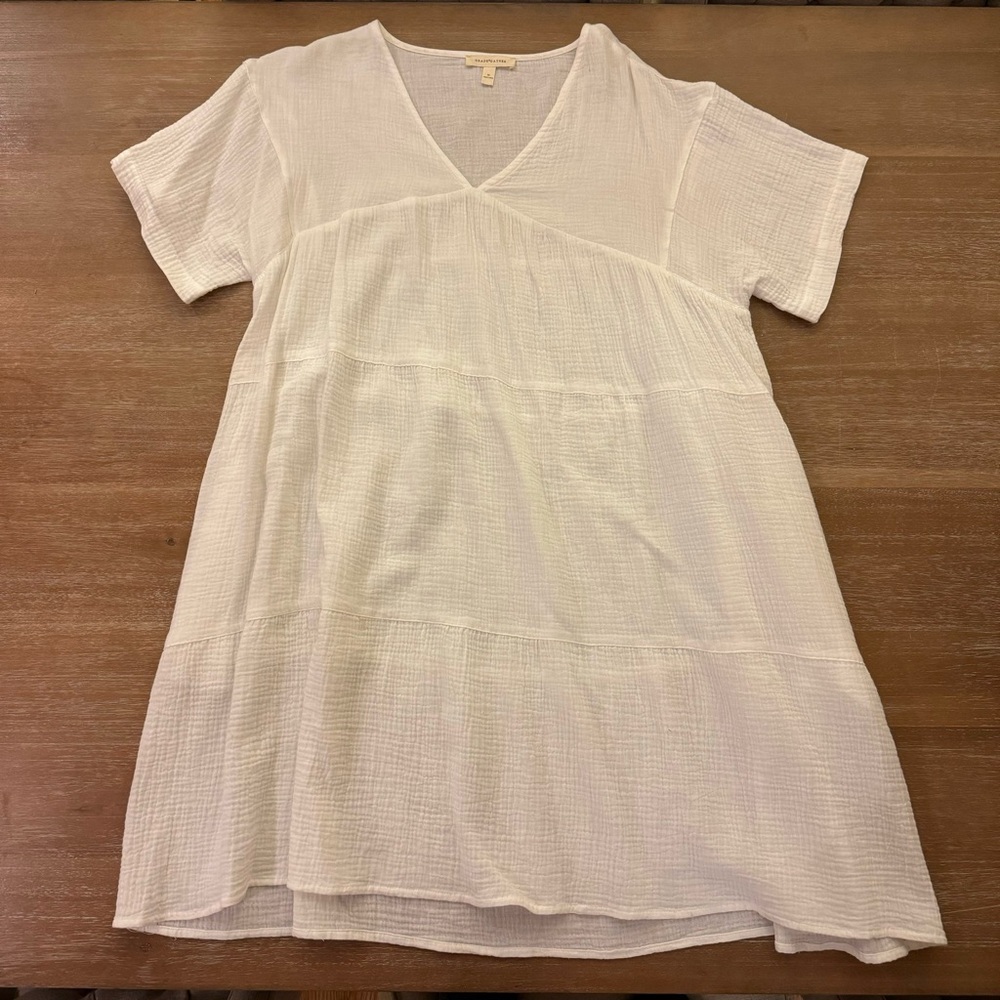 Grade & Gather Loose Boxy Gingham Gauze Dress - Picture 3 of 7
